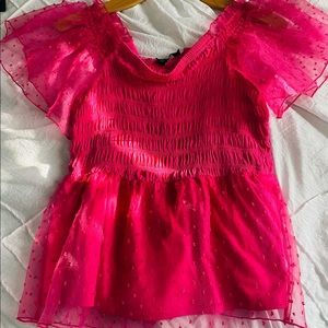 💌Marc New York Flirty Fuschia Valentines Top Size Small NWT 💌